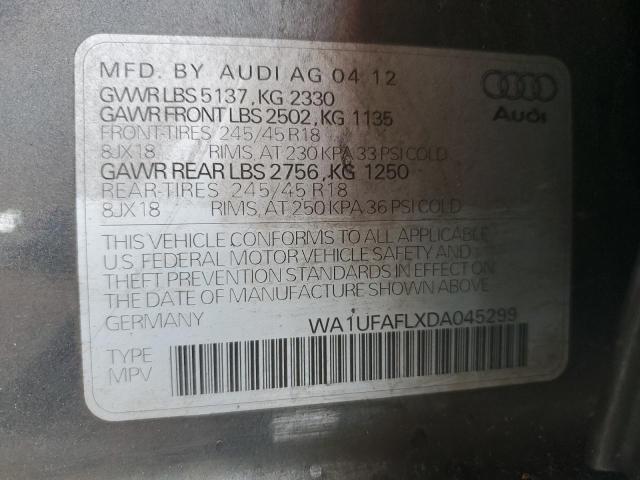 VIN WA1UFAFLXDA045299 2013 Audi A4, Premium Plus no.13