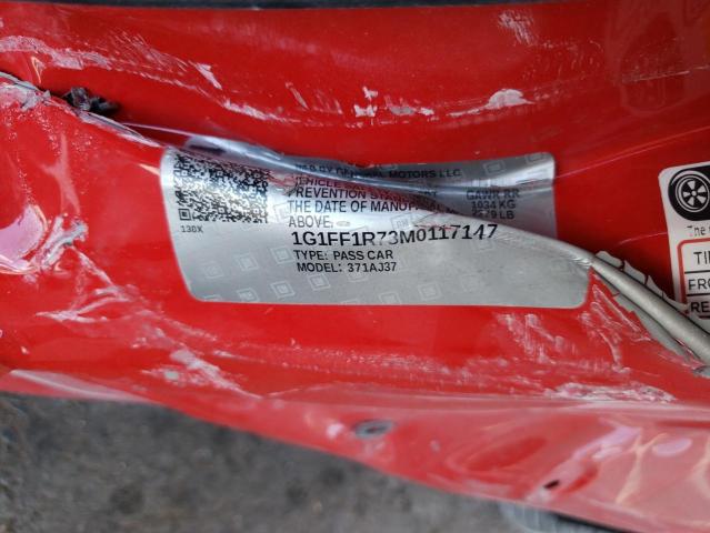 2021 CHEVROLET CAMARO LZ - 1G1FF1R73M0117147