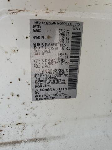 2015 NISSAN PATHFINDER - 5N1AR2MN9FC650119