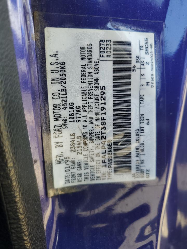 1FALP42T3SF191295 1995 Ford Mustang Gt