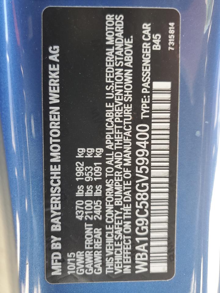 WBA1G9C58GV599400 2016 BMW 228 Xi Sulev