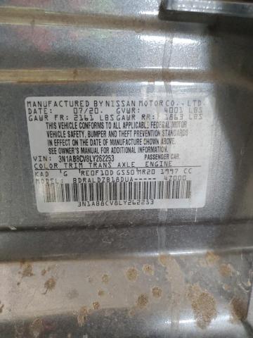 2020 Nissan Sentra Sv VIN: 3N1AB8CV8LY262253 Lot: 62073804