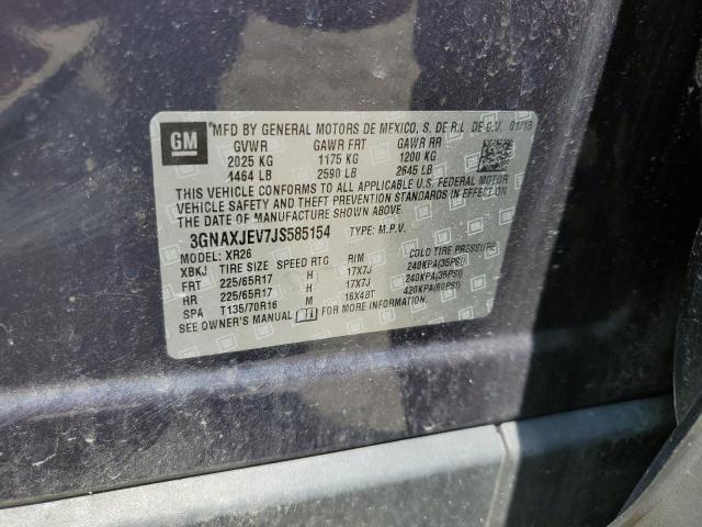 2018 Chevrolet Equinox Lt VIN: 3GNAXJEV7JS585154 Lot: 61626804