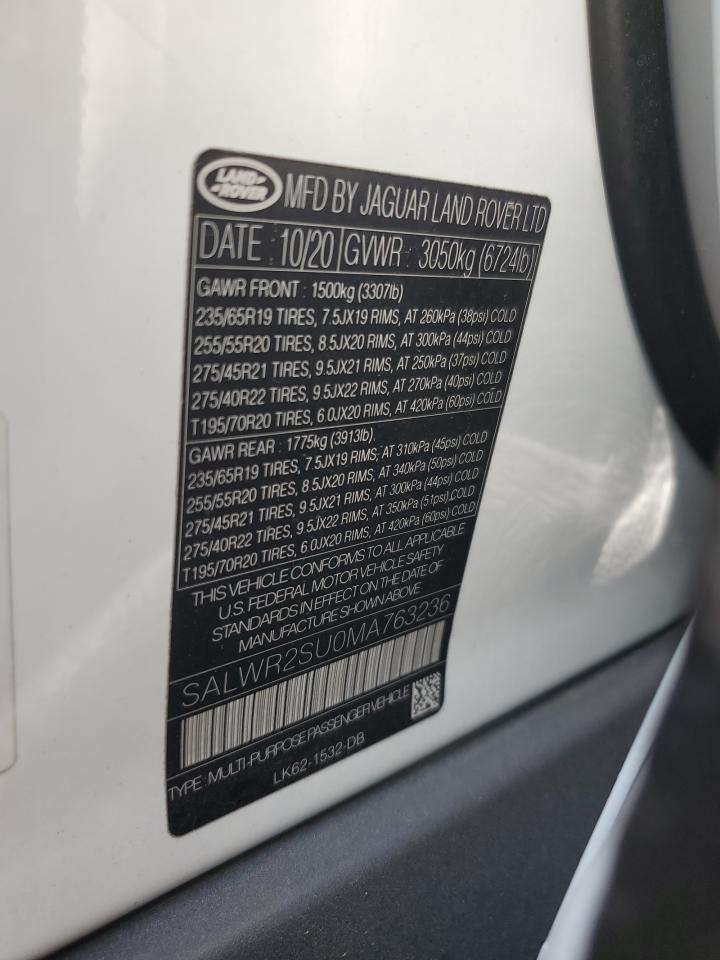 SALWR2SU0MA763236 2021 Land Rover Range Rover Sport Hse Silver Edition