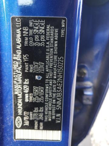 2022 HYUNDAI TUCSON SEL - 5NMJB3AE2NH150225