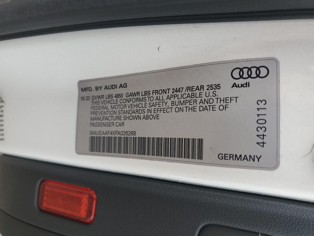 WAUEAAF4XPA026268 2023 Audi A4 Premium Plus 45