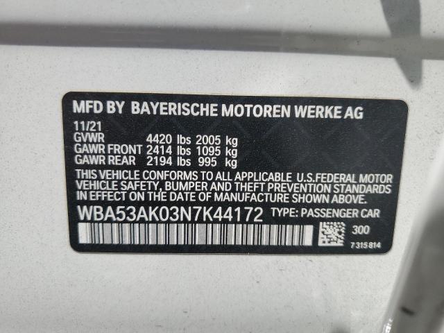 2022 BMW 228I WBA53AK03N7K44172  64655594