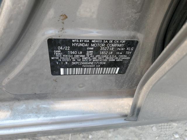 2022 HYUNDAI ACCENT SE - 3KPC24A64NE171804