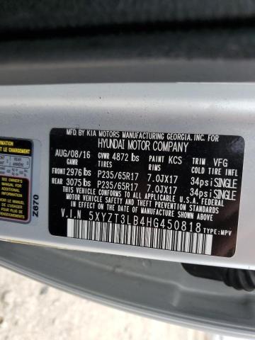 5XYZT3LB4HG450818 2017 HYUNDAI SANTA FE
