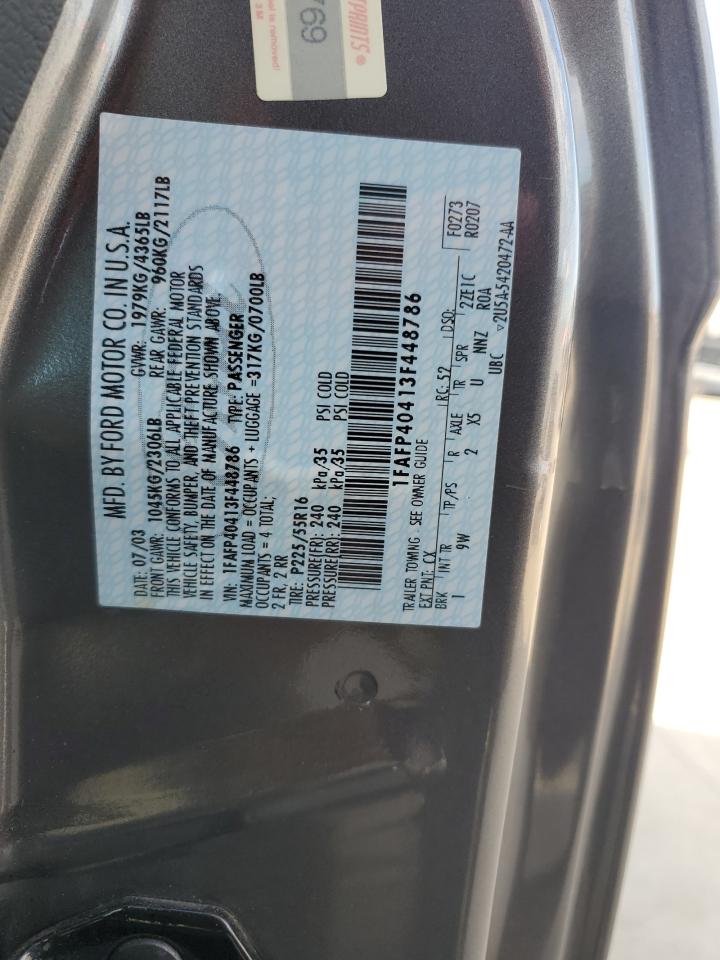 1FAFP40413F448786 2003 Ford Mustang