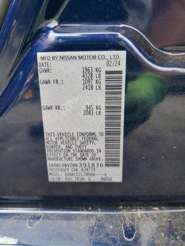 VIN 1N4BL4BV2RN391836 2024 Nissan Altima, S no.12