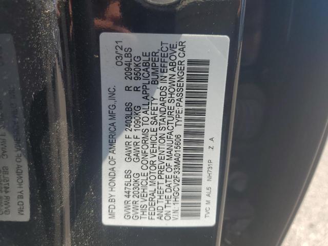 2021 HONDA ACCORD SPO - 1HGCV2F33MA015606