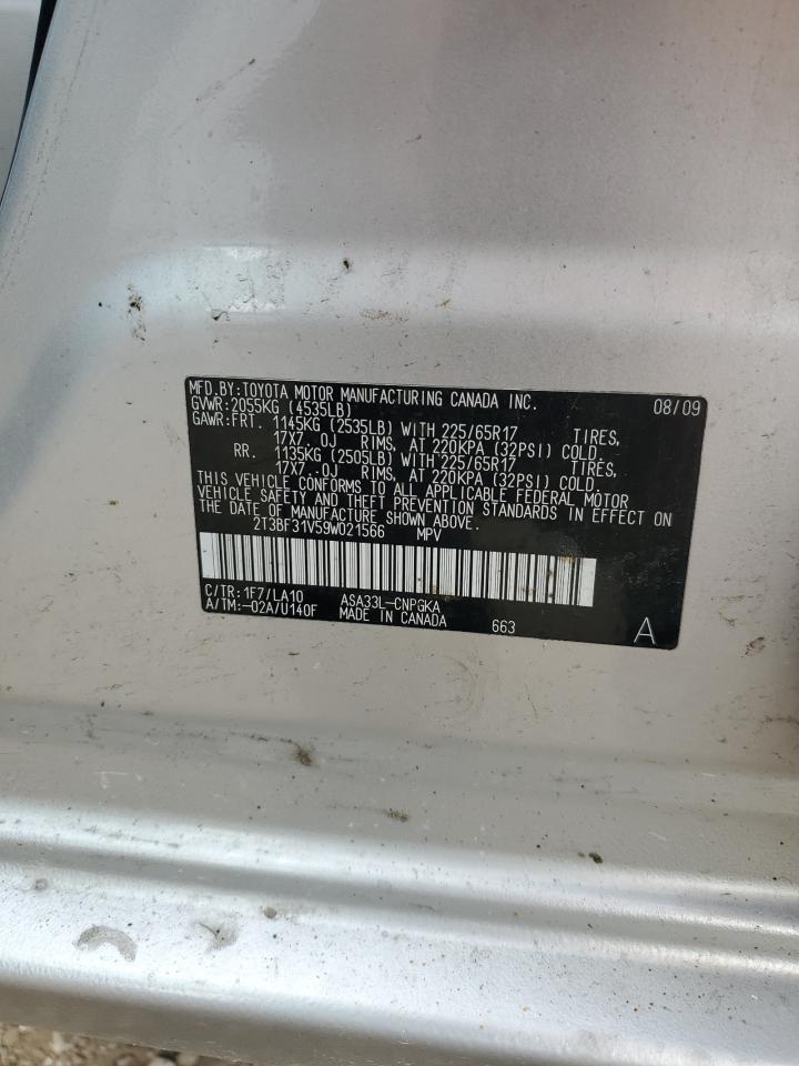 2T3BF31V59W021566 2009 Toyota Rav4 Limited