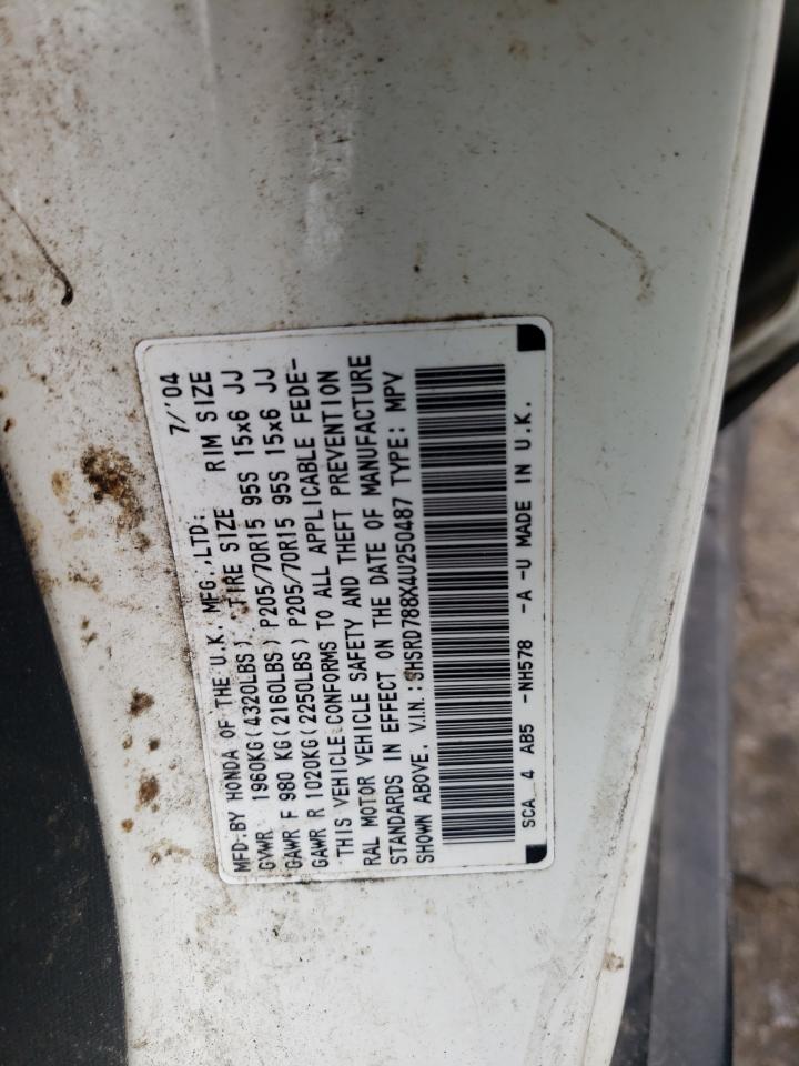 SHSRD788X4U250487 2004 Honda Cr-V Ex