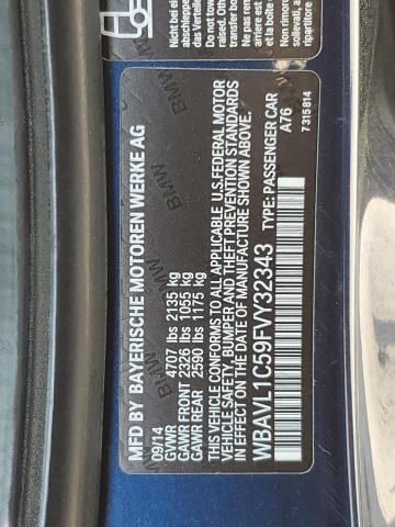 2015 BMW X1 XDRIVE2 - WBAVL1C59FVY32343