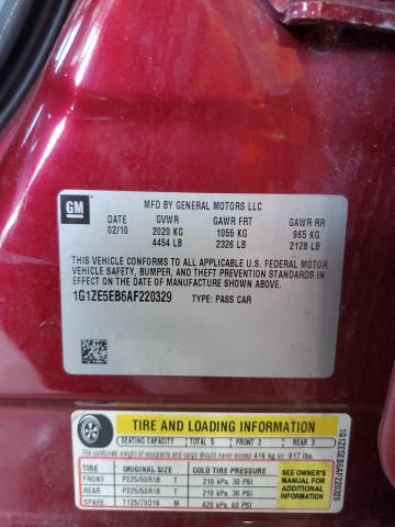 2010 Chevrolet Malibu Ltz VIN: 1G1ZE5EB6AF220329 Lot: 62082494