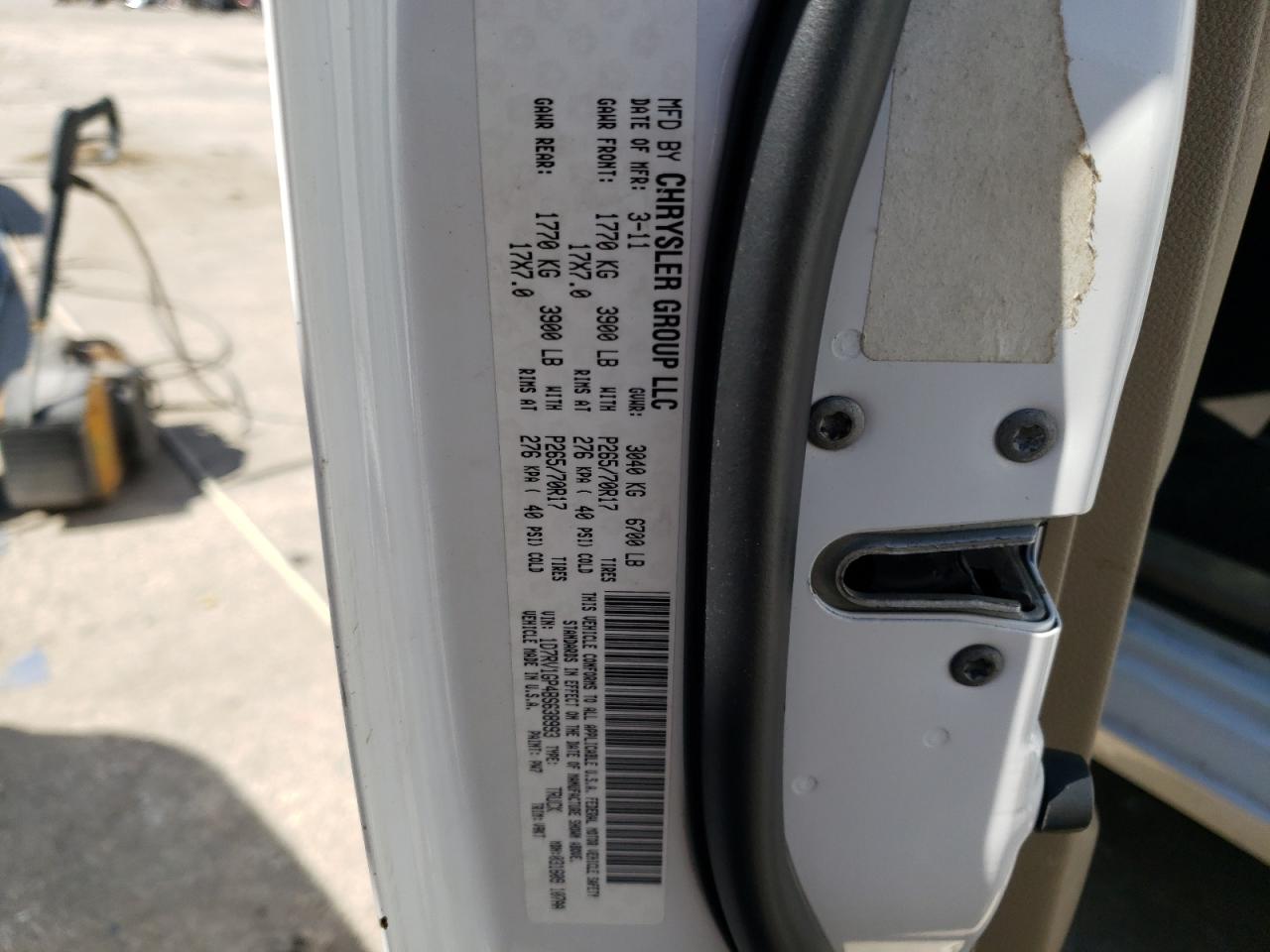 1D7RV1GP4BS638993 2011 Dodge Ram 1500