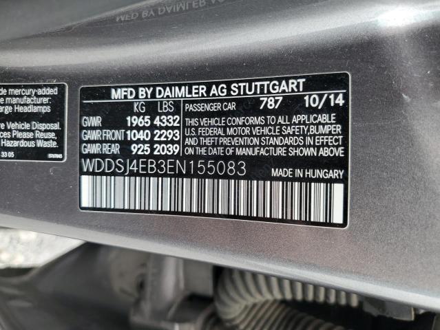 VIN WDDSJ4EB3EN155083 2014 Mercedes-Benz CLA-Class,... no.12