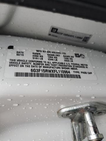 2015 Chevrolet Ss VIN: 6G3F15RWXFL110964 Lot: 62267054