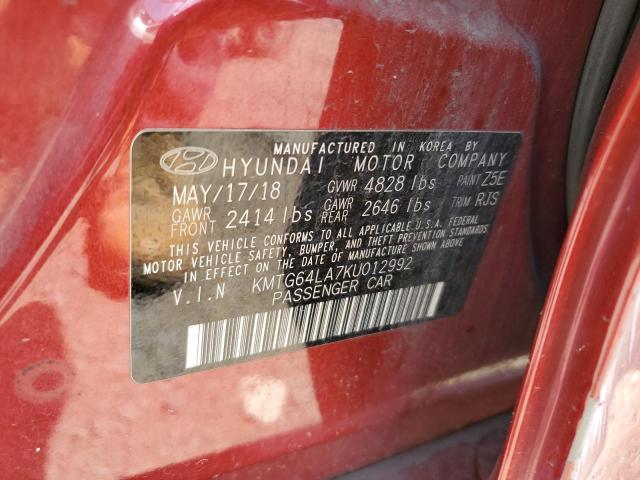 2019 GENESIS G70 ADVANC KMTG64LA7KU012992