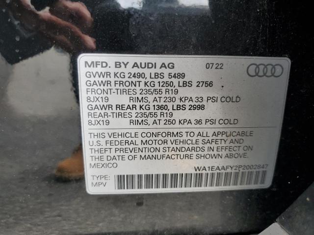 VIN WA1EAAFY2P2002847 2023 Audi Q5, Premium Plus 45 no.13