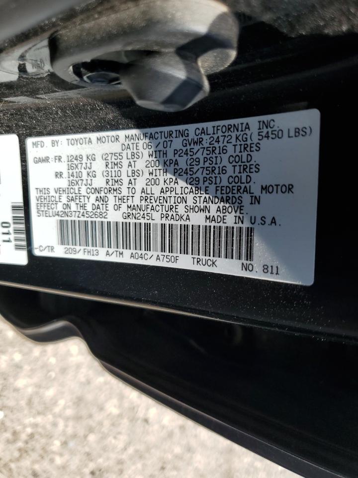 5TELU42N37Z452682 2007 Toyota Tacoma Double Cab