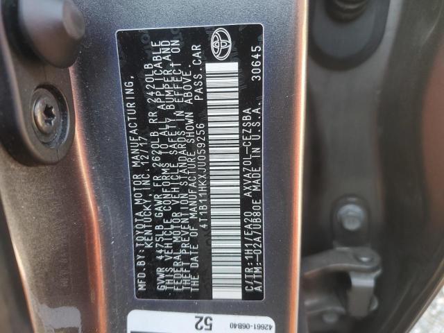 VIN 4T1B11HKXJU059256 2018 Toyota Camry, L no.12