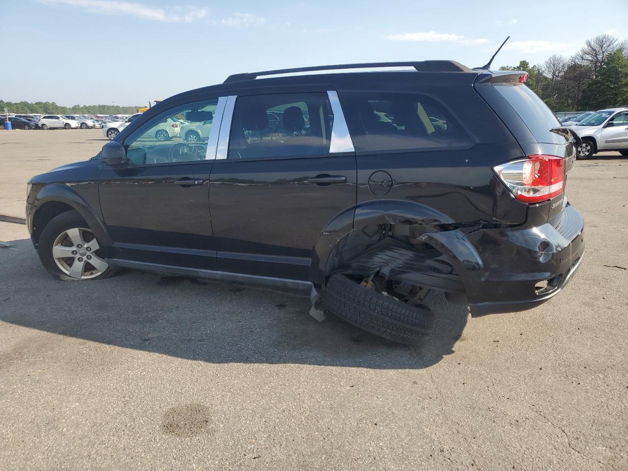 DODGE JOURNEY SX 2012 black 4dr spor flexible fuel 3C4PDCBGXCT373049 photo #3