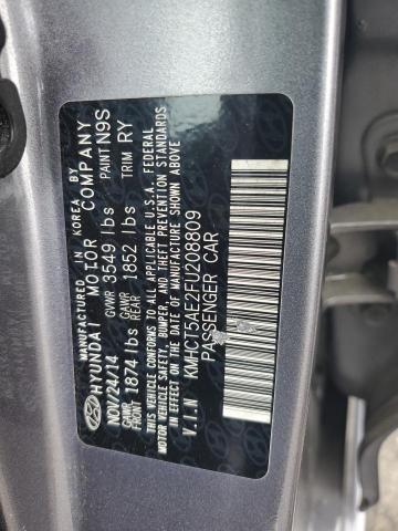 2015 HYUNDAI ACCENT GS KMHCT5AE2FU208809
