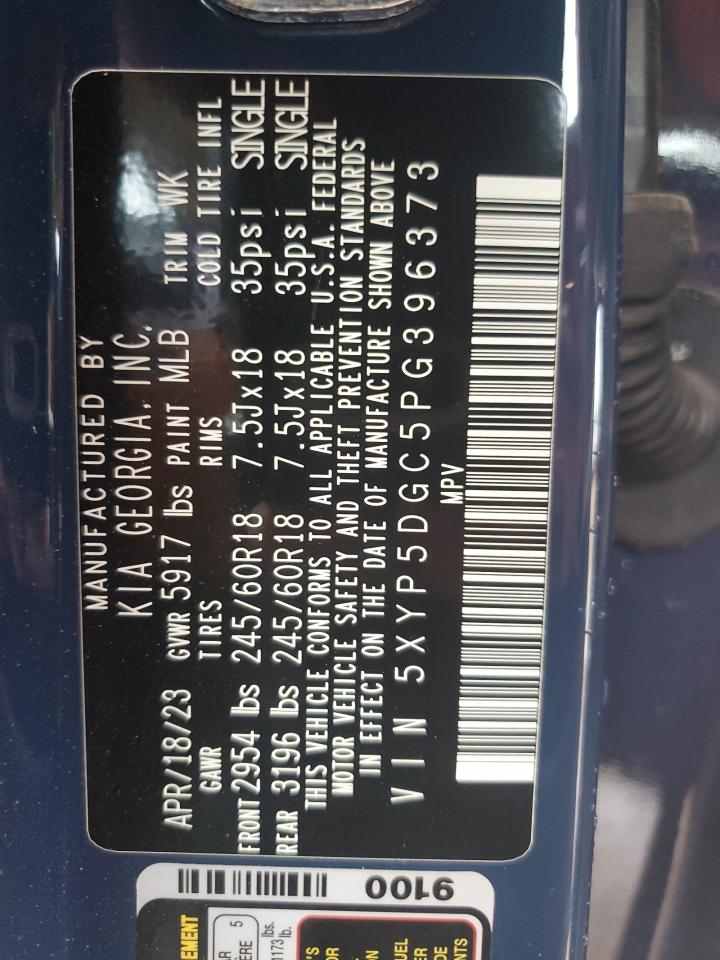 5XYP5DGC5PG396373 2023 Kia Telluride Sx