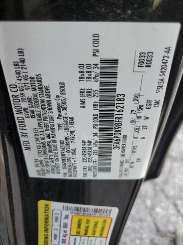 VIN 3FA6P0K98FR162183 2015 Ford Fusion, Titanium no.13