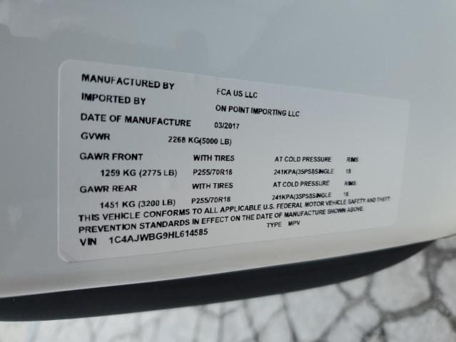 2017 JEEP WRANGLER S - 1C4AJWBG9HL614585