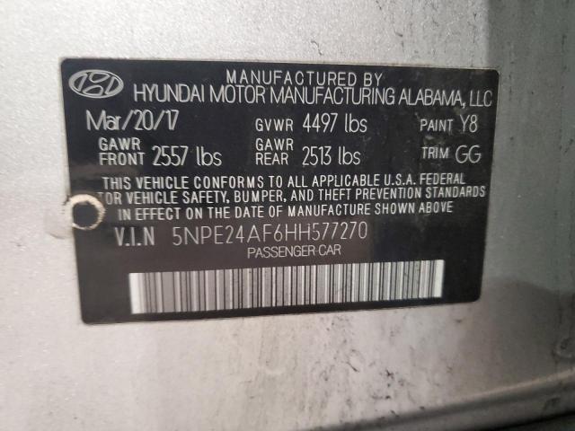 2017 HYUNDAI SONATA SE - 5NPE24AF6HH577270
