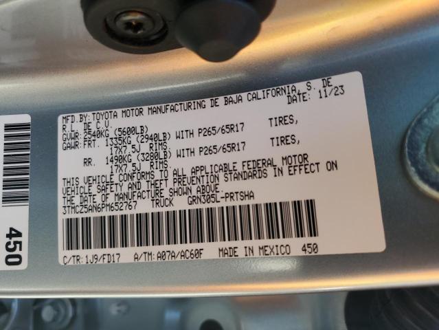 2023 TOYOTA TOCOMA 3TMCZ5AN6PM652767
