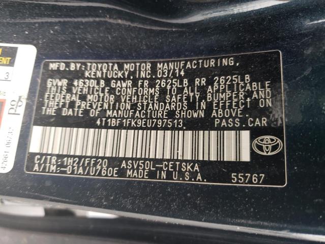 VIN 4T1BF1FK9EU797513 2014 Toyota Camry, L no.12