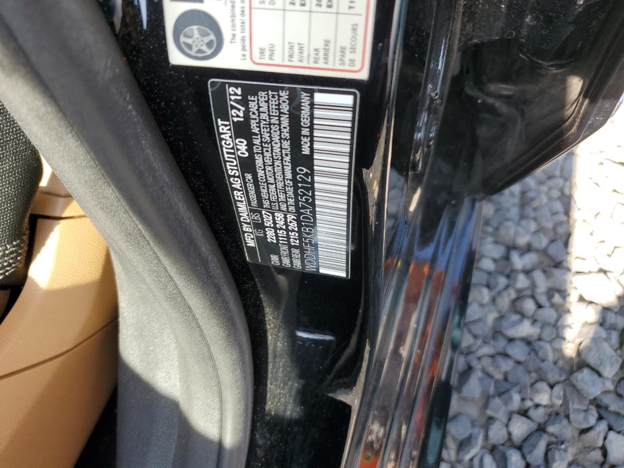 WDDHF5KB1DA752129 2013 Mercedes-Benz E 350