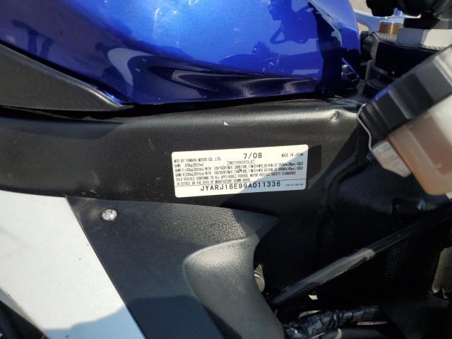 2009 YAMAHA YZFR6 JYARJ16E99A011336
