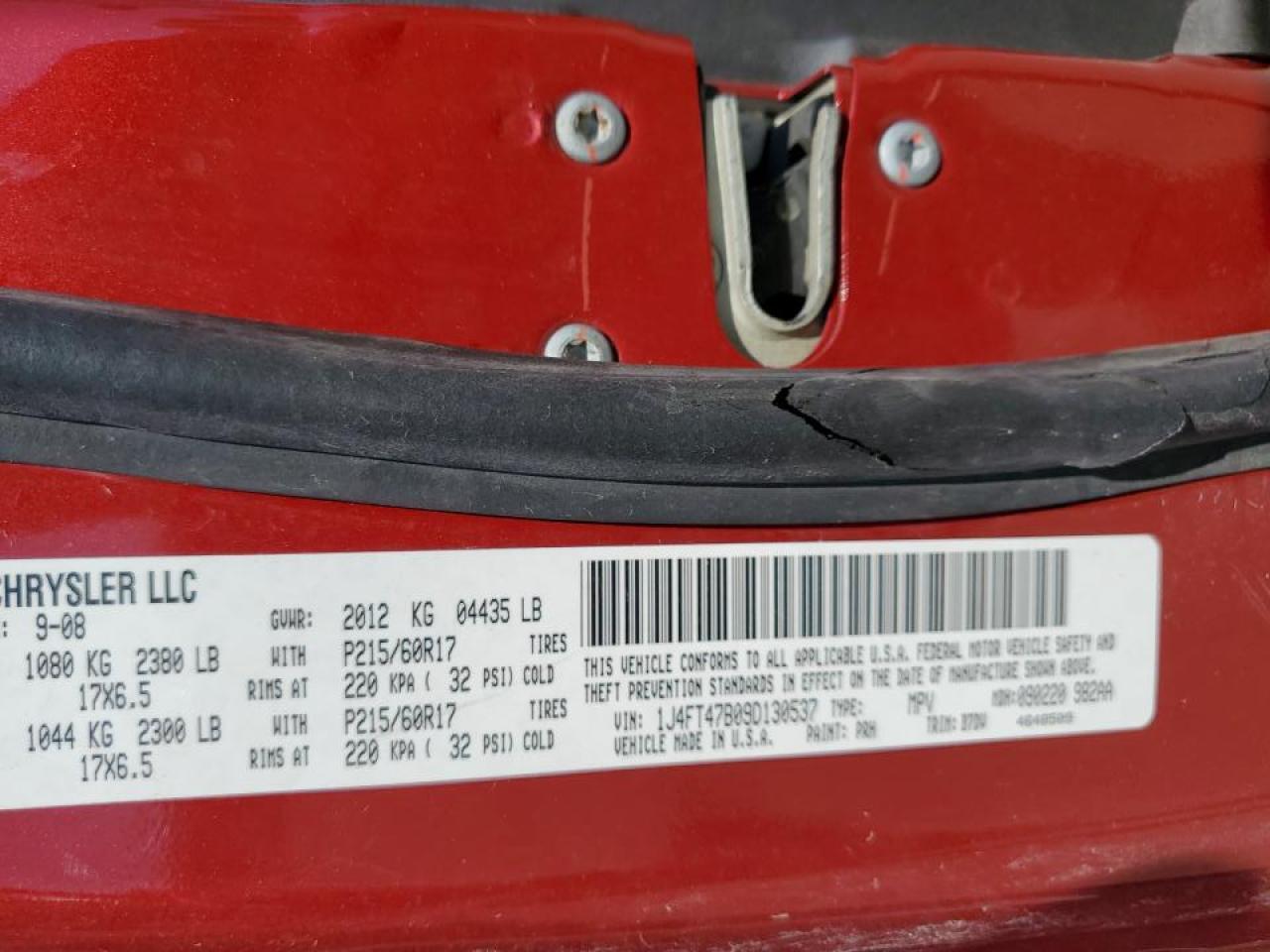 1J4FT47B09D130537 2009 Jeep Compass Sport