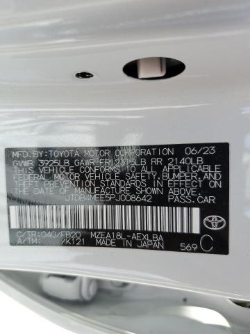 2023 TOYOTA COROLLA LE - JTDB4MEE5PJ008642