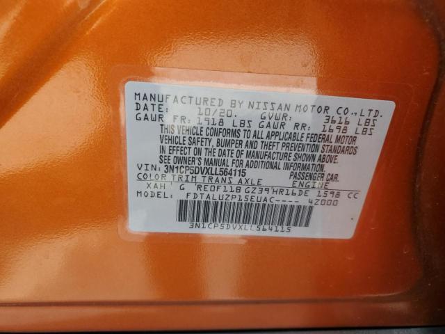2020 NISSAN KICKS SR - 3N1CP5DVXLL564115