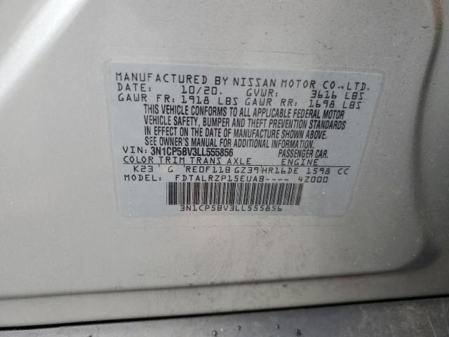 2020 NISSAN KICKS S - 3N1CP5BV3LL555856