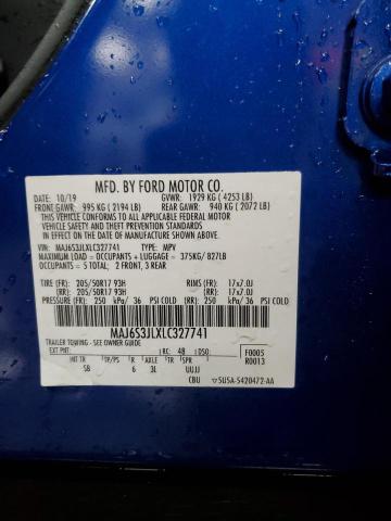 2020 FORD ECOSPORT S - MAJ6S3JLXLC327741