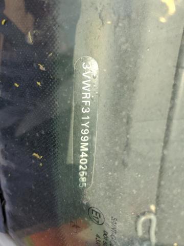 2009 Volkswagen New Beetle S VIN: 3VWRF31Y99M402585 Lot: 62124324