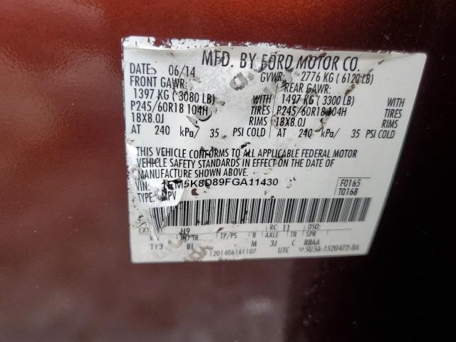 2015 FORD EXPLORER X - 1FM5K8D89FGA11430