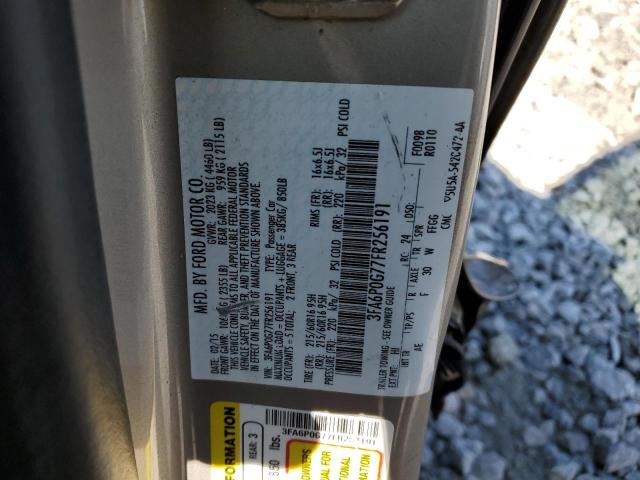 2015 Ford Fusion S VIN: 3FA6P0G77FR256191 Lot: 61346534
