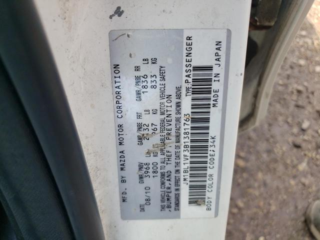 JM1BL1VF3B1381763 2011 Mazda 3 I