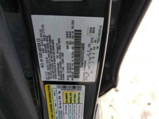 VIN 3FA6P0HDXFR236800 2015 Ford Fusion, SE no.12