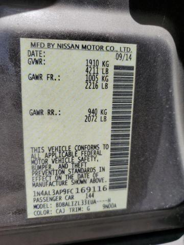 1N4AL3AP9FC169116 2015 NISSAN ALTIMA - Image 12