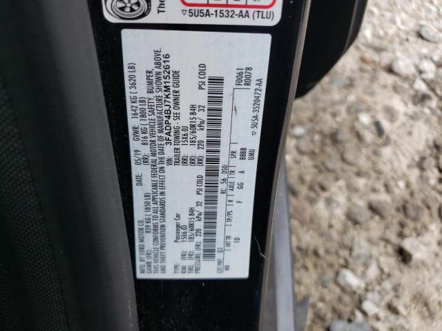 2019 FORD FIESTA SE - 3FADP4BJ7KM152616