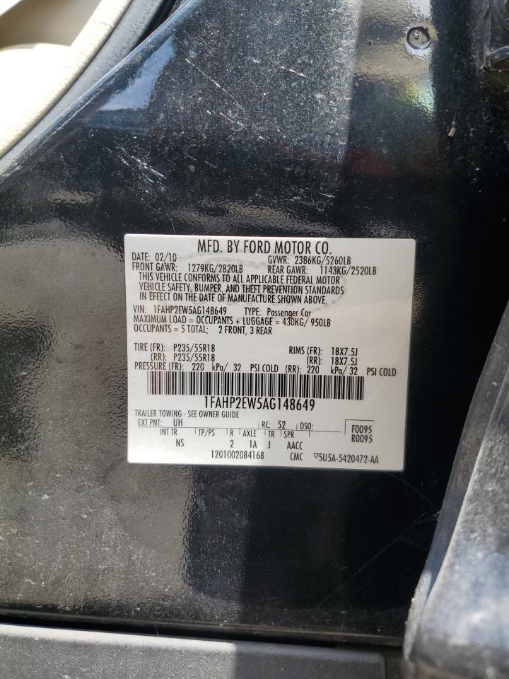 1FAHP2EW5AG148649 2010 Ford Taurus Sel